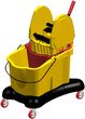 Cleaning Equipment Group Wiadro na kółkach 40 l, 20 l na stelażu plastikowym z wyciskarką