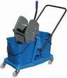 Cleaning Equipment Group Wózek dwuwiaderkowy 2 x 25 l na stelażu plastikowym z wyciskarką