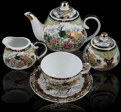 Komplet porcelana japońska Pawie 
