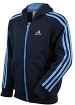 Juniorska Bluza Z Kapturem Adidas Ess 3S Hood Br Dark Navy/Blue