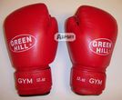 Green Hill Rękawice bokserskie ze skóry Gym 10oz czerwone BGG-2018_10