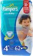 Pampers Active Baby Economy 4+ Maxi Plus 9-20 Kg 62 Szt.