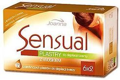 JOANNA SENSUAL Comfort Plastry do depilacji twarzy 12 sztuk