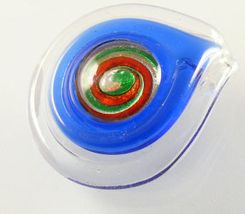 Szkło Weneckie/Lampwork Zawieszki Niebieska 