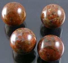 Opal Zielono-Brązowy - kula 18mm
