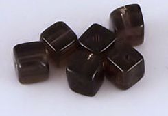 Kwarc Dymny Kostka 6mm