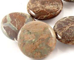 Jaspis Pastylki 30mm Zielony
