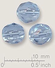 Czeskie Szkło Szlifowane 6mm Fiolet 20szt