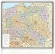 Mapa administracyjna Polski w ramie ALU 90x100cm 2x3 Mapa administracyjna Polski w ramie ALU 90x100cm 2x3