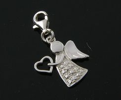 AVORA Zawieszka Charms ANIOŁEK Srebro 925