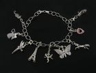 AVORA Bransoletka + 9 Charms Swarovski Srebro 925 AVORA