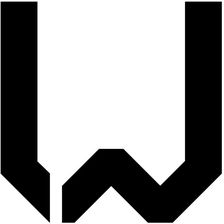 Wielka litera W - czcionka Carrier
