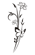 Naklejka flora 304
