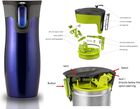 Contigo Kubek termiczny szczelny 470ml stalowy niebieski AUTOSEAL Contigo Kubek termiczny szczelny 470ml stalowy niebieski AUTOSEAL