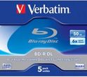 Verbatim BD-R DL 50GB 6x (jewel case, 5szt) (V43748)