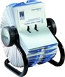 Rolodex Wizytownik obrotowy na 400 wizytówek metalowy czarny