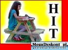 Stolik piknikowy dla dzieci lakierowany