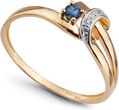 PIERŚCIONEK Infinity VERONA 2388S [ ŻÓŁTE I BIAŁE ZŁOTO, DIAMENTY, SZAFIRY ]
