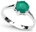 Pierścionek szmaragd 1,5 ct [srebro 925 rodowane] Infinity Italian Design R00176E - CERTYFIKAT!!!