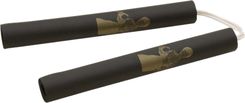 Nunchaku z wizerunkiem Bruce'a Lee czarny 
