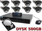 zESTAW MONITORINGU 8 X KAMERA REJESTRATOR BCS