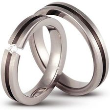 Tytanowe Obrączki Ślubne Titanium 3D by Swepol wzór T1-4/1c