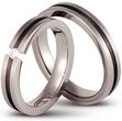 Tytanowe Obrączki Ślubne Titanium 3D by Swepol wzór T1-4/1c Tytanowe Obrączki Ślubne Titanium 3D by Swepol wzór T1-4/1c