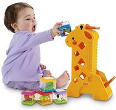 Fisher Price Żyrafa Pełna Klocków 4253