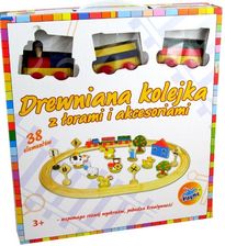 Brimarex Drewniana Kolejka 38 El. Zd003
