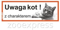 Korfed Tabliczka ostrzegawcza - uwaga kot z 