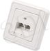 Gniazdo 2xRJ45 podtynkowe nieekranowane, Cat. 5e (A0432)