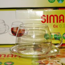 Simax Komplet 6 Filiżanek Żaroodpornych 