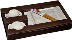 Two People zestaw do sushi BEIGE LACE Lace) 