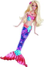 Mattel Barbie Świecąca Syrenka Różowa V7046 