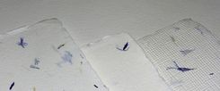 AEQ Papier czarpany z motywem bławatek A3 - 