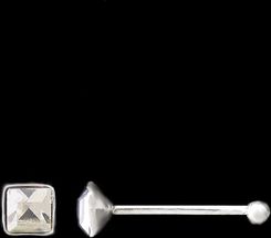 jubiler.pl Piercing: srebrny kolczyk do nosa 