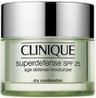 Clinique Superdefense SPF 25 Age Defense Moisturizer - Krem o potrojnym dzialaniu dla skory suchej i mieszanej 30 ml