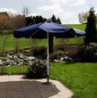 Niebieski aluminiowy parasol ogrodowy 3m z korbka - granatowy 30040004 Niebieski aluminiowy parasol ogrodowy 3m z korbka - granatowy 30040004
