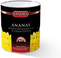 Sandra Ananas w kostkach w lekkim syropie 
