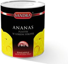 Sandra Ananas w plastrach w lekkim syropie 