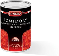 Sandra Pomidory krojone bez skórki w soku 