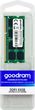 GOODRAM 4GB SO-DIMM DDR3 1333MHz CL9 (GR1333S364L9/4G)