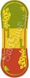 TRICKBOARD 3STYLE RASTA TRICKBOARD 3STYLE RASTA