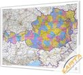 Mapa Austrii administacyjno drogowa na korku do wpinania 1:500 tys. 120x90 cm Mapa Austrii administacyjno drogowa na korku do wpinania 1:500 tys. 120x90 cm