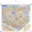 Mapa ścienna Polski administracyjno drogowa 1:350 tys. 205x190 cm Mapa ścienna Polski administracyjno drogowa 1:350 tys. 205x190 cm