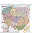 Mapa ścienna Polski kodowa 1:500 tys. 144x134 cm Mapa ścienna Polski kodowa 1:500 tys. 144x134 cm