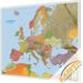  Mapa Europy polityczno drogowa na korku do wpinania 1:3 mln. 180x150cm