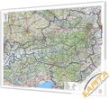 Mapa Austrii drogowa na korku do wpinania 1:500 tys. 120x90 cm Mapa Austrii drogowa na korku do wpinania 1:500 tys. 120x90 cm