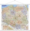 Mapa ścienna Polski administracyjno drogowa 1:600 tys. 120x110 cm Mapa ścienna Polski administracyjno drogowa 1:600 tys. 120x110 cm