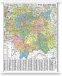 Mapa ścienna Województwa Małopolskiego 1:185 tys. 100x120 cm Mapa ścienna Województwa Małopolskiego 1:185 tys. 100x120 cm